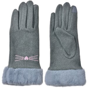 Juleeze JZGL0102G Gants gris 9x23x2 cm écran...