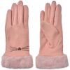 Juleeze JZGL0102P Gants roses 9x23x2 cm Design chat compatible avec lécran tactile