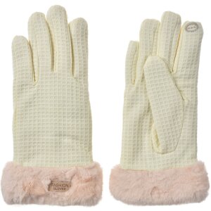 Juleeze JZGL0109 Gants 9x23x2 cm beige avec ceinture en...