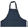 Clayre & Eef KT041.042 Tablier Bleu 77x68 cm 100% Polyester