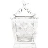 Clayre & Eef 6Y5670 Lanterne Antique Blanc Métal Verre 20x20x35cm