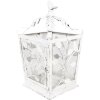 Clayre & Eef 6Y5670 Lanterne Antique Blanc Métal Verre 20x20x35cm