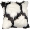 Clayre & Eef KT021.352 Housse de coussin blanc noir 45x45 cm Polyester