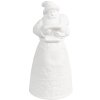 Clayre & Eef 6CE1748 Père Noël Décoration Porcelaine LED Ø9x19cm 3xAAA