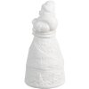 Clayre & Eef 6CE1749 LED Père Noël Porcelaine Blanc Ø 5x11 cm