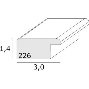 Deknudt S226K6 cadre photo bleu bois différents formats profilé bloc