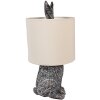 Clayre & Eef 6LMC0099VBE Lampe de table design lapin Ø20x43cm E27 60W Marron Beige