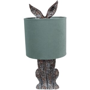 Clayre & Eef 6LMC0099VLGR Lampe de table design lapin...