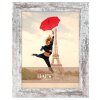 Haes Deco Cadre photo SP001206 Paris White Brown 20x25 cm imitation bois verre acrylique