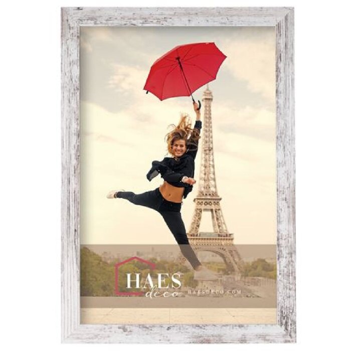 Haes Deco Cadre photo SP001326 Paris White/Brown 30x45 cm Protection en verre acrylique