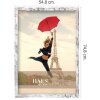 Haes Deco Cadre photo SP001506 Paris Blanc Marron 50x70 cm portrait paysage