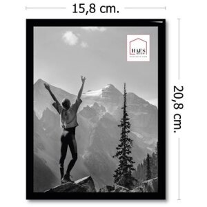 Haes Deco Cadre photo plastique EF3B Easy Frame noir 15x20 cm