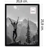 Haes Deco Cadre photo plastique EF12B Easy Frame noir 20x25 cm