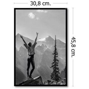 Haes Deco Cadre photo plastique Easy Frame Noir 30x45 cm Profil arrondi