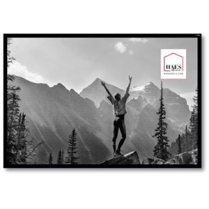 Haes Deco Cadre photo plastique Easy Frame Noir 30x45 cm Profil arrondi