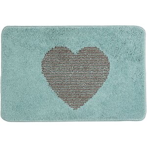 Clayre & Eef BM0007BL Tapis de bain motif cœur...