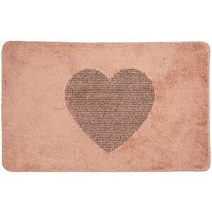 Clayre & Eef BM0008P Tapis de bain cœur rose...