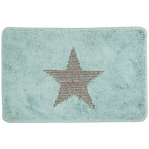 Clayre & Eef BM0009BL Tapis de bain étoile...