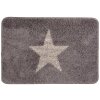 Clayre & Eef BM0009G Tapis de bain Gris Étoile 58x38x2 cm