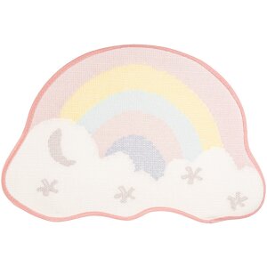 Clayre & Eef BM0016 Tapis de bain Arc-en-ciel Nuage...