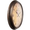 Clayre & Eef 6KL0825 Horloge murale vintage Ø 55 cm Marron / 1xAA