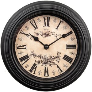 Clayre & Eef 6KL0827 Horloge murale Noir Beige...