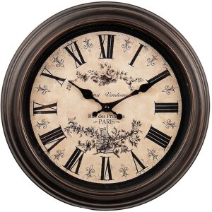 Clayre & Eef 6KL0828 Horloge murale style vintage...