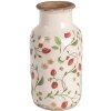 Clayre & Eef 6CE1933M Vase motif fraise Ø 14x26 cm