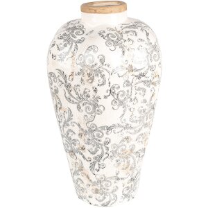 Clayre & Eef 6CE1934L Vase Céramique Beige...