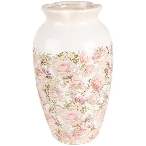 Clayre & Eef Vase 6CE1940L Motif floral Ø...