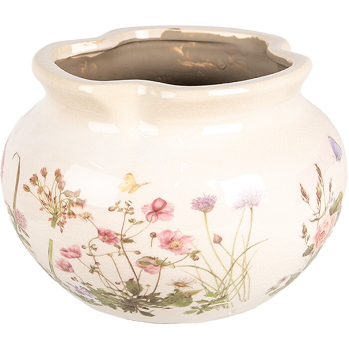 Clayre & Eef 6CE1944M Décoration Pot de fleurs Ø 20x14 cm