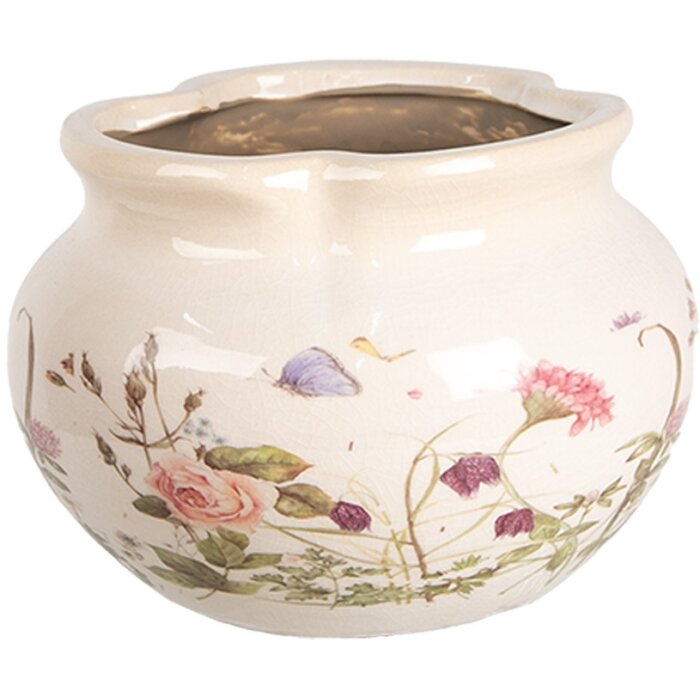 Clayre & Eef 6CE1944S Décoration Pot de fleurs Ø 17x12 cm