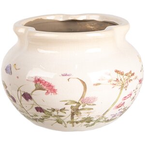 Clayre & Eef 6CE1944S Décoration Pot de fleurs Ø 17x12 cm