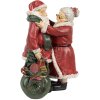 Clayre & Eef 6PR2780GG Décoration de Noël Santa & Mrs Claus 10x10x16 cm