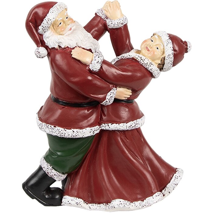 Clayre & Eef 6PR3912GG Père Noël dansant et femme 12x8x15 cm