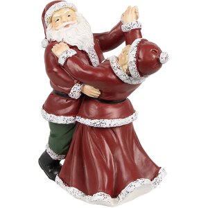 Clayre & Eef 6PR3912GG Père Noël dansant et femme 12x8x15 cm