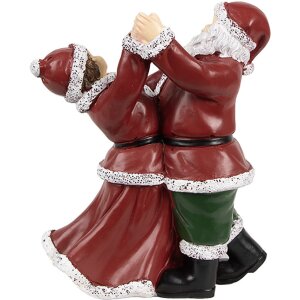 Clayre & Eef 6PR3912GG Père Noël dansant et femme 12x8x15 cm