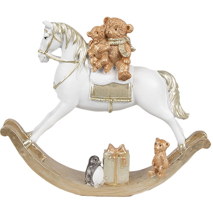 Clayre & Eef 6PR4921GG Décoration Cheval à bascule 18x4x15 cm