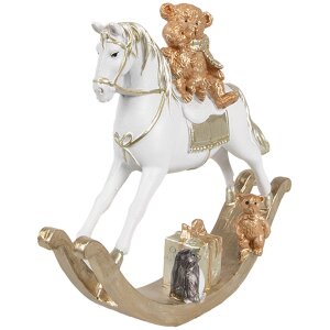 Clayre & Eef 6PR4921GG Décoration Cheval à bascule 18x4x15 cm