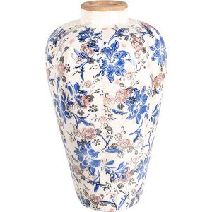 Clayre & Eef 6CE1935L Vase motif floral Ø 24x40 cm