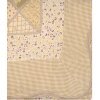 Clayre & Eef Q198.060 Couvre-lit 180x250cm avec taie doreiller Patchwork Beige