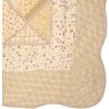 Clayre & Eef Q198.060 Couvre-lit 180x250cm avec taie doreiller Patchwork Beige