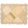 Clayre & Eef Q198.060 Couvre-lit 180x250cm avec taie doreiller Patchwork Beige