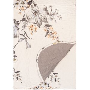 Clayre & Eef Q207.060 Couvre-lit 180x250 cm avec taie doreiller 50x70 cm Floral