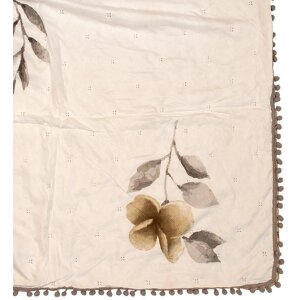 Clayre & Eef Q210.061 Couvre-lit 220x240 cm 2 taies doreiller 50x70 cm Floral