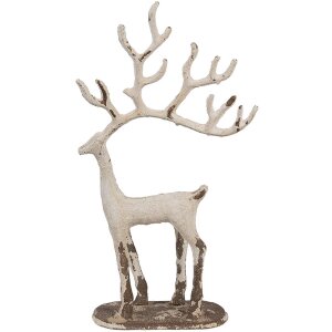 Clayre & Eef 5Y1279 Décoration Cerfs Set en 3 tailles (51/23/16 cm)