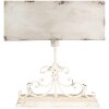 Clayre & Eef 6LMC0108 Lampe de table Vintage Crème 50x20x56 cm E27 max 60W