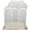 Clayre & Eef 50802 Décoration Mini-serre Blanc 56x32x65 cm