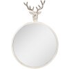 Clayre & Eef 52S320 Miroir tête de cerf rond 48x10x67 cm