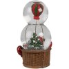 Clayre & Eef 65768 Boule à neige Père Noël Montgolfière avec musique 21 cm